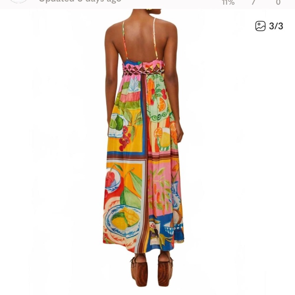 NWT FARM Rio Colorful Maxi Dress - Picture 2 of 15